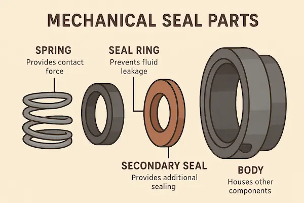 Mechanical Seal Parts: Basic Parts Names and Their Functions